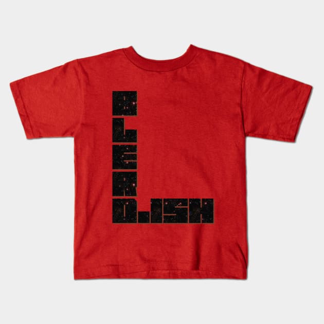 Blerdish (Space) Kids T-Shirt by Blerd.ish